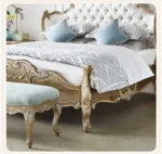 سرير نوم نيو كلاسيك مع كمودينة