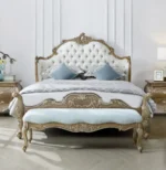 سرير نوم نيو كلاسيك مع كمودينة