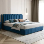 سرير نوم فاخر من جلد عالي الجودة