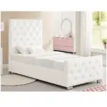 سرير من قماش ناعم عالي الجودة