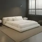 سرير متميز فاخر منخفض مع مرتبة مميزة