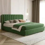 سرير نوم فاخر من جلد عالي الجودة