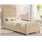 سرير من قماش ناعم عالي الجودة