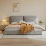 سرير مريح بوحدة تخزين مميزة