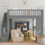 سرير مرتفع مميز بتصميم أمريكي