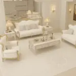 ⁦طقم كنب كلاسيكي علي الطراز الملكي⁩ - الصورة ⁦5⁩