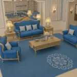 ⁦طقم كنب كلاسيكي علي الطراز الملكي⁩ - الصورة ⁦7⁩