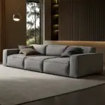 كنب مودرن من جلد بتصميم ايطالي