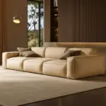 كنب مودرن من جلد بتصميم ايطالي