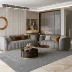 كنبة جلد فاخر متعدد المقاسات