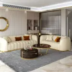 كنبة جلد فاخر متعدد المقاسات