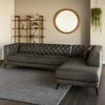 كنبة ركنية 4 مقاعد جلد صناعي - لاني