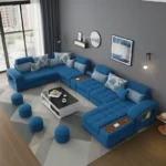 كنب زاوية مودرن ملتفة بتصميم فخم