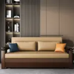 كنب سرير خشبي مريح