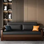 كنب سرير خشبي مريح