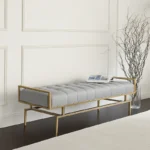 بنش مودرن بسيط من الاستيل المذهب