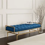 بنش مودرن بسيط من الاستيل المذهب