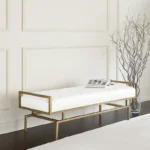 بنش مودرن بسيط من الاستيل المذهب