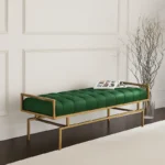 بنش مودرن بسيط من الاستيل المذهب