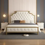 سرير مع كومود بتصميم عالي الجودة