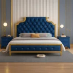 سرير مع كومود بتصميم عالي الجودة