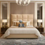 سرير مودرن لغرفة نوم رئيسية بتصميم ايطالي