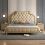 سرير مع كومود بتصميم عالي الجودة