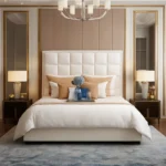 سرير مودرن لغرفة نوم رئيسية بتصميم ايطالي