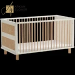 سرير رضيع خشبي آمن