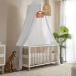 سرير رضيع خشبي آمن