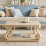 طاولة قهوة خشب بتصميم جوان