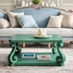 طاولة قهوة خشب بتصميم جوان