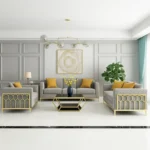 طقم جلوس مذهب فخم