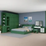 غرفة نوم مودرن متكاملة بتصميم عملي وأنيق