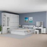 غرفة نوم مودرن متكاملة بتصميم عملي وأنيق