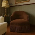 كرسي مفرد بتصميم كلاسيكي