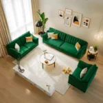 كنب جلد بتصميم ايطالي