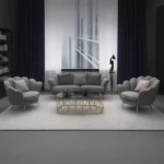 طقم كنب صالة بتصميم مودرن انيق