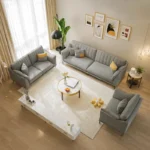 كنب جلد بتصميم ايطالي