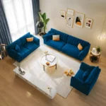 كنب جلد بتصميم ايطالي