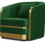 طقم كنب بلمسة ذهبية فاخرة