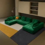 كنب زاوية مودرن من الطراز الايطالي الفخم