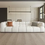 كنب صاله جلد بتصميم مودرن