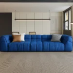 كنب صاله جلد بتصميم مودرن