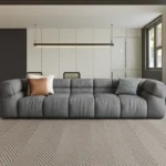 كنب صاله جلد بتصميم مودرن