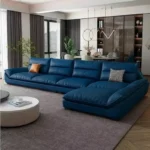 كنب زاوية بتصميم عصري مميز – تنجيد مريح وهيكل متين – يناسب المساحات الواسعة والزاوية