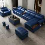 ركنة بتصميم جذاب – تنجيد ناعم وقاعدة خشبية متينة – ألوان مناسبة لغرف المعيشة العصرية