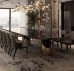 ⁦طاولة طعام فاخرة بتصميم ايطالي⁩ - الصورة ⁦2⁩