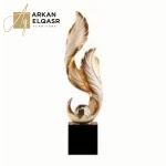 ديكور لغرفة المعيشة على شكل ريشة