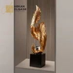 ديكور لغرفة المعيشة على شكل ريشة